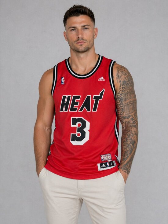 adidas Other - Adidas Miami Heat D. Wade #3 Jersey Men (Size: Small)
